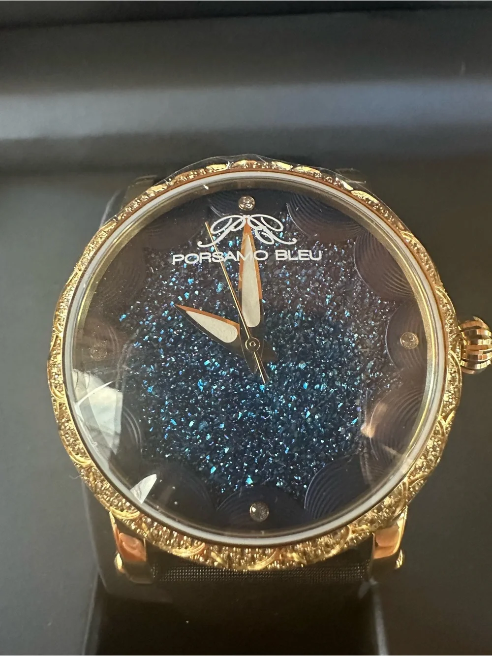 PORSAMO BLEU Genevieve Topaz & Crystal Watch, 38mm